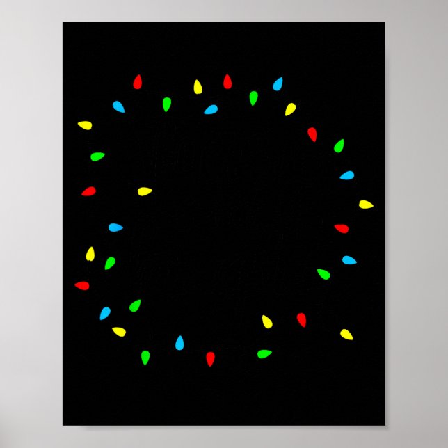 Merry And Bright Christmas Family Pajamas Matching Poster (Vorne)