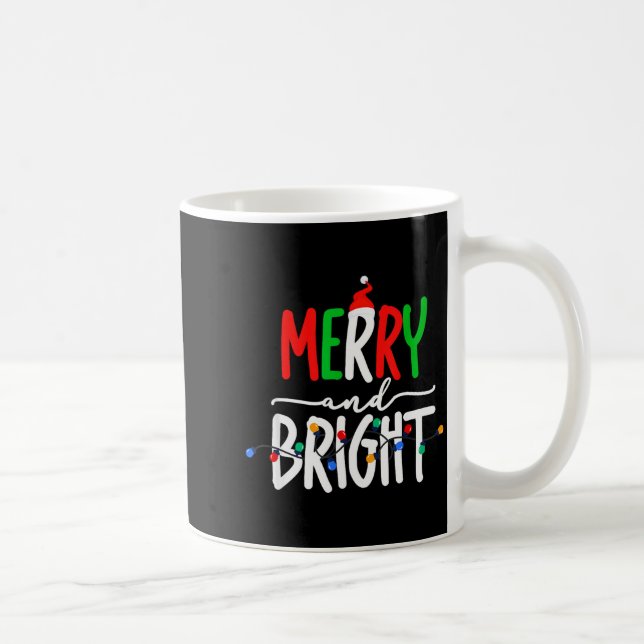 Merry And Bright Christmas Lights Family Pajama Xm Kaffeetasse (Rechts)
