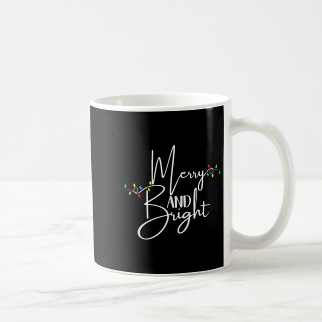 Merry And Bright Christmas Lights Family Pajama Xm Kaffeetasse (Rechts)