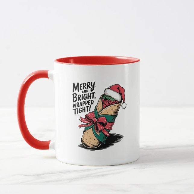 Merry and Bright: Ein festliches Weihnachtsburrito Tasse (Links)