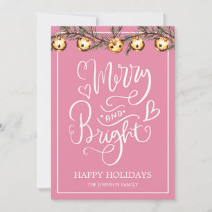Merry And Bright Family Foto Christmas