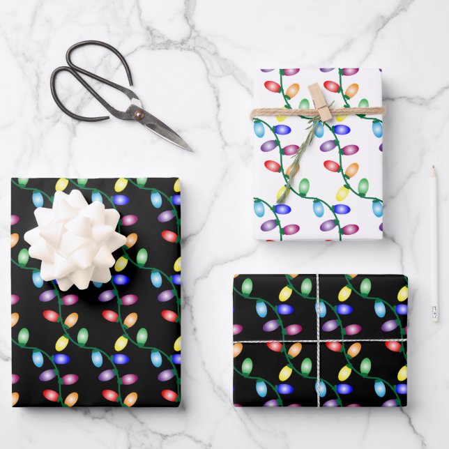 Merry and Bright  Geschenkpapier Set (Vorderseite)