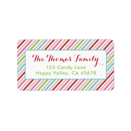 Merry and Bright Holiday Address Labels Adressaufkleber