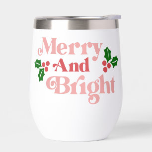 Merry and Bright - Klassische Holiday Typografie
