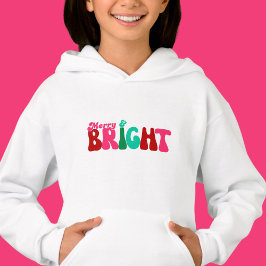 Merry and Bright Maximalist Kids Weihnachtssüßer Hoodie