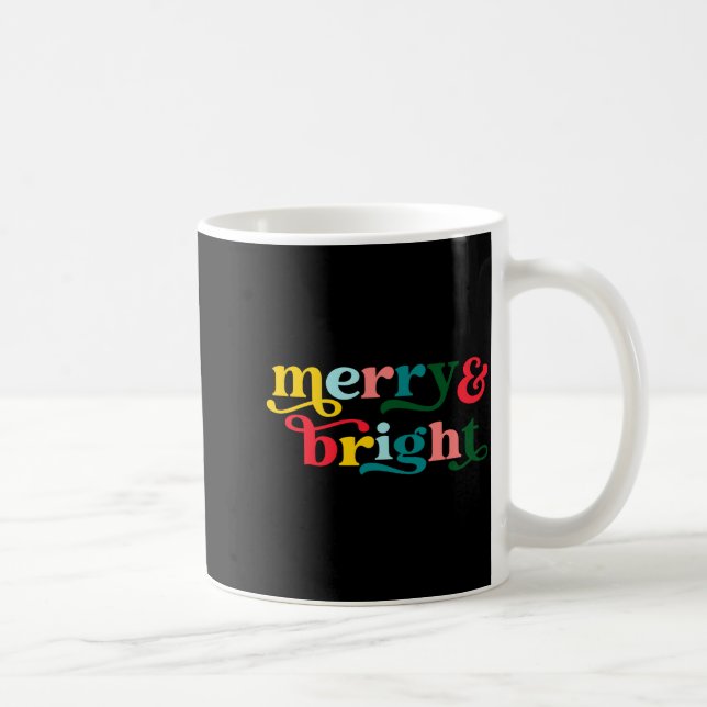 Merry And Bright Modern Christmas Womens  Kaffeetasse (Rechts)