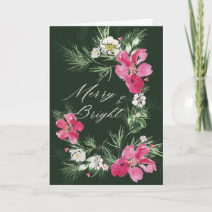 Merry and Bright Modern Scripted Design Karte