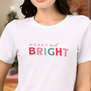 Merry and Bright - niedlich farbig Tri-Blend Shirt