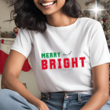 Merry and Bright - niedlich rot und grün