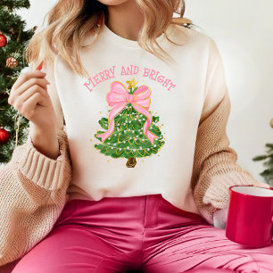 Merry and BrightCoquette Pink Weihnachtsbaum Niedl T-Shirt