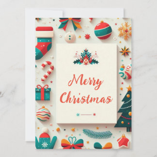Merry and colorful Christmas card! Karte