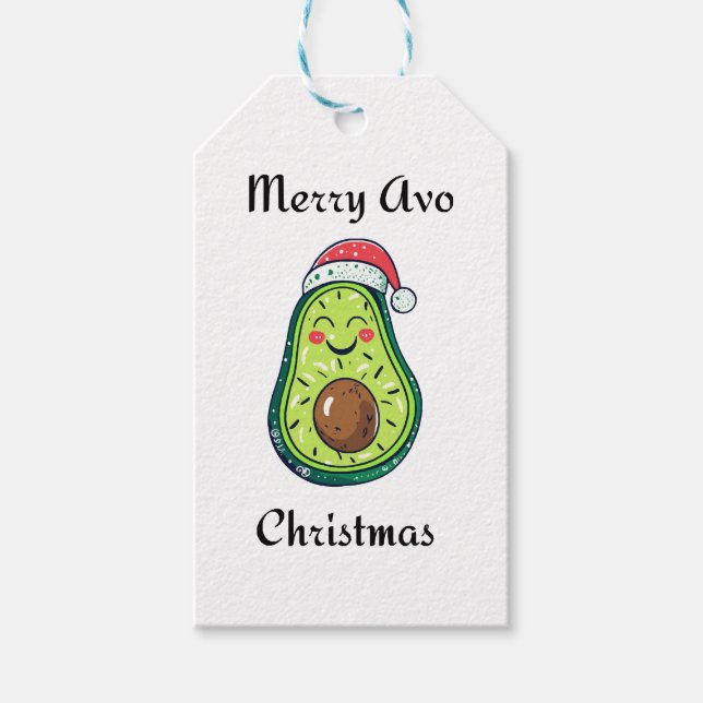 Merry Avo Christmas Geschenkanhänger (Vorderseite)