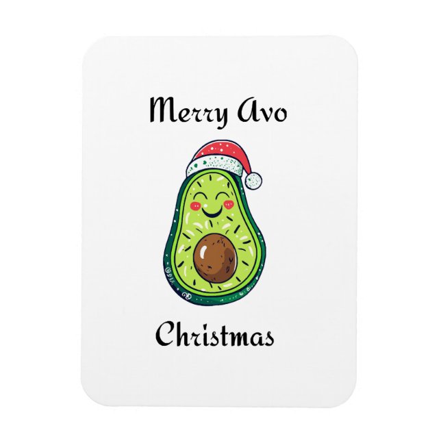 Merry Avo Christmas Magnet (Vertikal)
