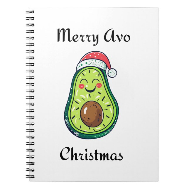 Merry Avo Christmas Notizblock (Vorderseite)