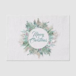 Merry Belly Weihnachtsfeiertage Branch Gray Aquama Seidenpapier