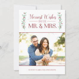 Merry Berries | Weihnachtsfotokarte Feiertagskarte