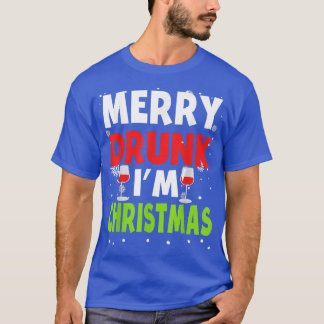 Merry Betrunken Im Christmas Funny Naughty Drinkin T-Shirt
