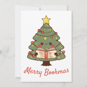 Merry Bookmas Feiertagskarte