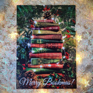 Merry Bookmas Feiertagskarte