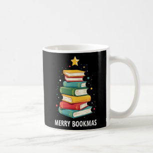 Merry Bookmas - Festlicher Buchstapel für Buchlieb Kaffeetasse