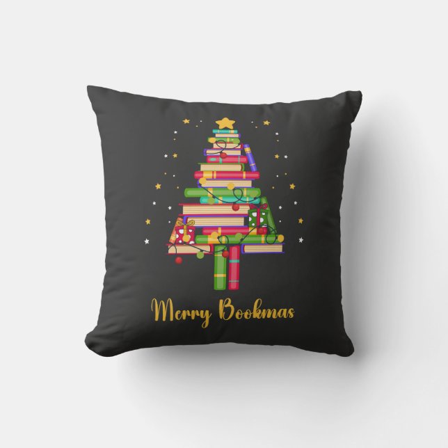 Merry Bookmas Kissen (Vorderseite)