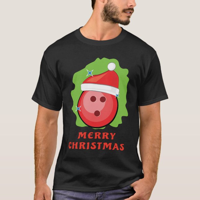 Merry Bowling Christmas - Funny T-Shirt (Vorderseite)