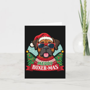 Merry Boxer-mas Niedlich Boxer Dog Weihnachten Karte