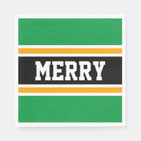 MERRY Bright Black Yellow Festivals Streifen