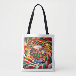 Merry & Bright Christmas All-Over-Tote-Tasche