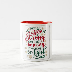 Merry & Bright Christmas Coffee Tasse Design