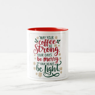 Merry & Bright Christmas Coffee Tasse Design