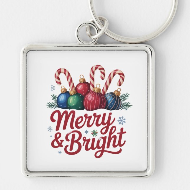 Merry & Bright Christmas Magic Schlüsselanhänger (Vorne)
