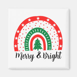 Merry & Bright Christmas Magnet