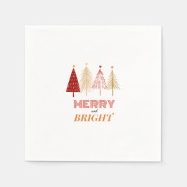 Merry & Bright Christmas Napkins Serviette