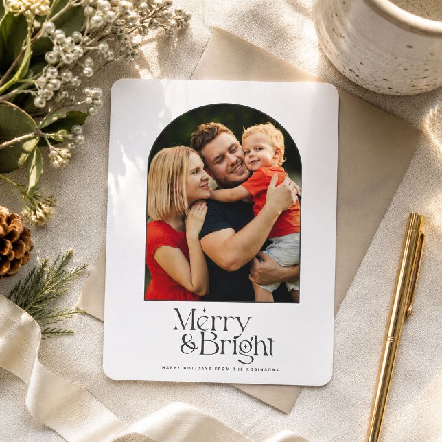 Merry & Bright Elegante Modernes Arch Foto (Von Creator hochgeladen)