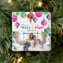 Merry & Bright farbenfrohe Weihnachtsschmuck