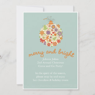 Merry & Bright-Feiertag Einladung