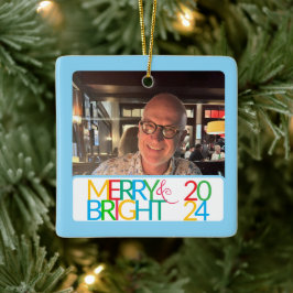 Merry & Bright Foto Ornament