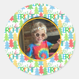 Merry & Bright Foto Sticker