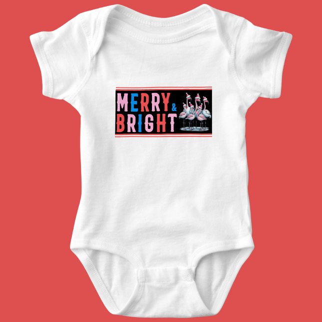 Merry & Bright, Frohe Weihnachten Baby Strampler (Von Creator hochgeladen)