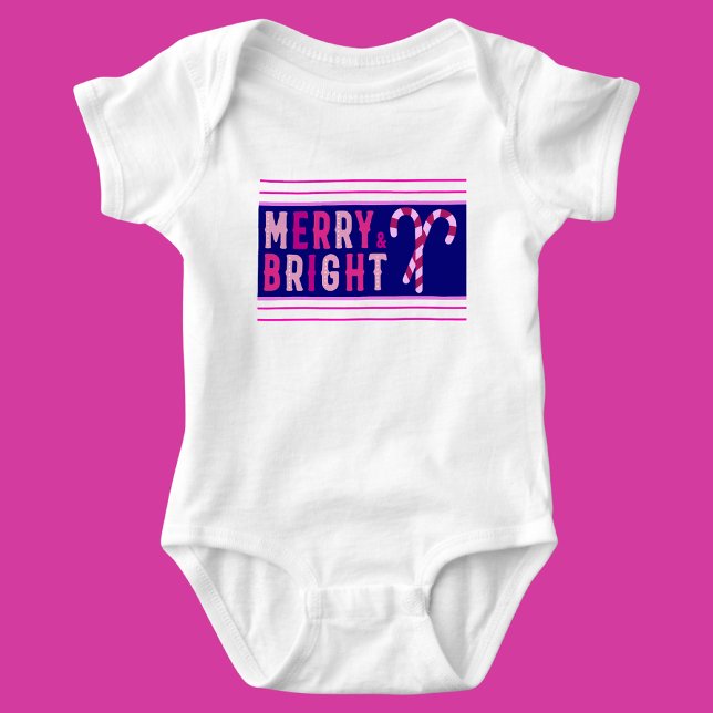 Merry & Bright, Frohe Weihnachten Baby Strampler (Von Creator hochgeladen)