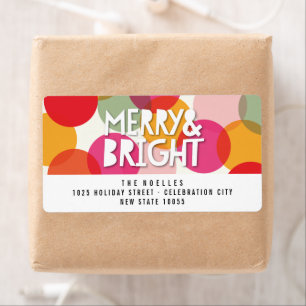 Merry & Bright Fun farbenfroh Confetti Dots Holida