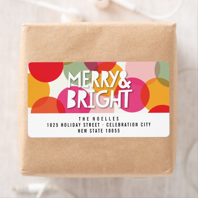Merry & Bright Fun farbenfroh Confetti Dots Holida (Insitu)