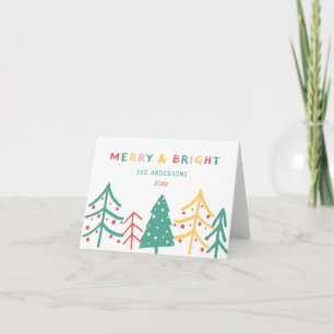 Merry & Bright Fun Pine Stilvolle Weihnachtskarten Karte