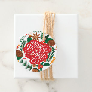 Merry & Bright Geschenkanhänger