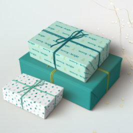 Merry + Bright Gift Wrap Geschenkpapier