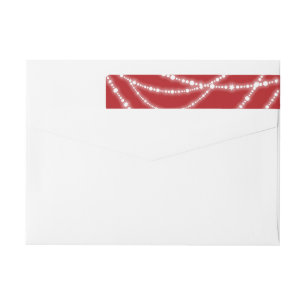 Merry & Bright Glitzern Holidays Adressetiketten