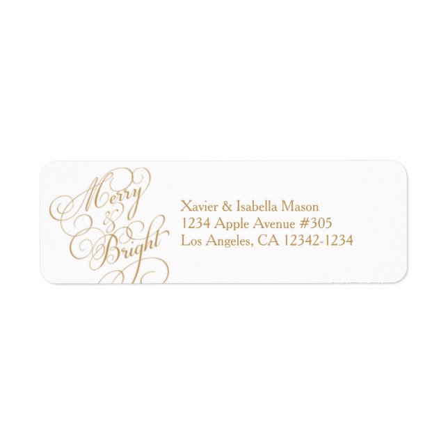 Merry & Bright | Gold/Weiß (Vorne)