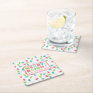 Merry + Bright Holiday Paper Untersetzer