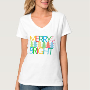Merry & Bright Holiday T - Shirt